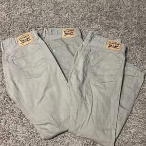 I have 3 pairs of Levi work pants that are lightly worn, very good condition